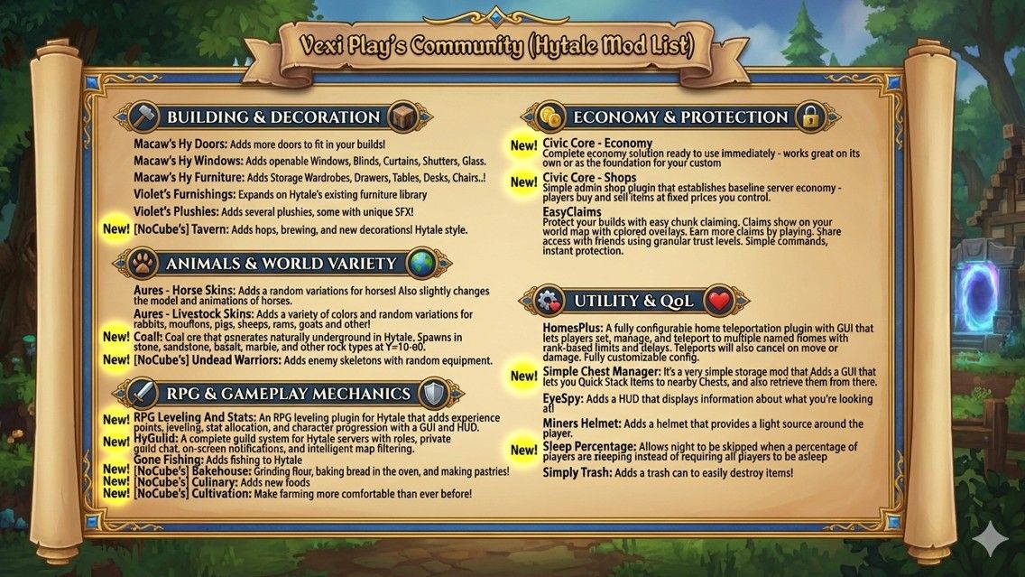 Vexi Play – Hytale Server banner