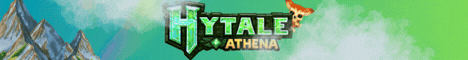 Athena Hytale | PVE | Survival 2.0 Update | SimpleClaim | Economy | QoL Mods banner
