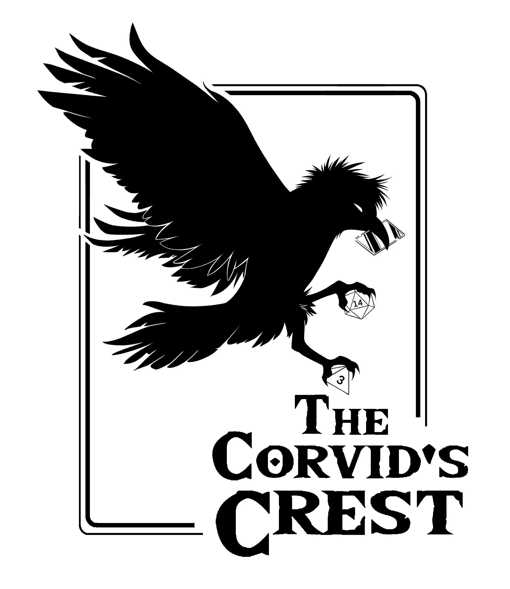 The Corvid's Crest -  "Anything Goes" PVP Server logo