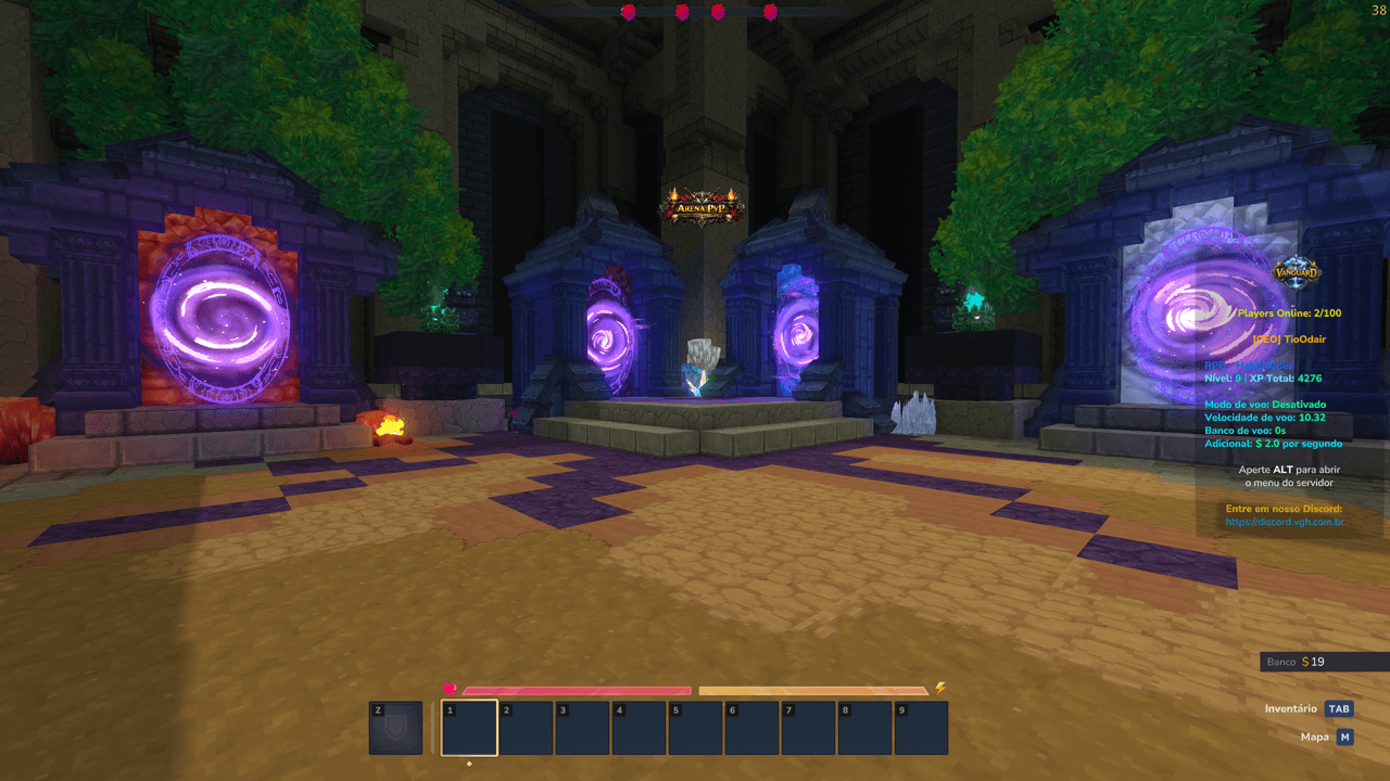 Vanguard - Portais para Arena PvP